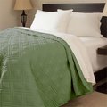Bedford Homes Solid Color Bed Quilt King Size Green 66A-25948